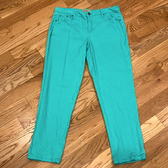 Earl Jeans Denim - Earl Jean Green-Blue Jeans - Size 14